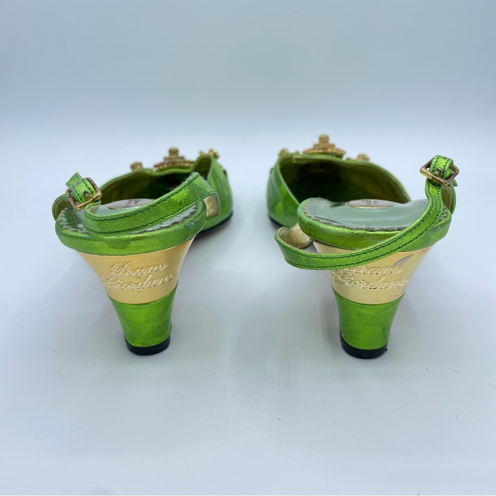 Bruno Giordano Embellished Shoes 44 Green - Picture 9 of 17